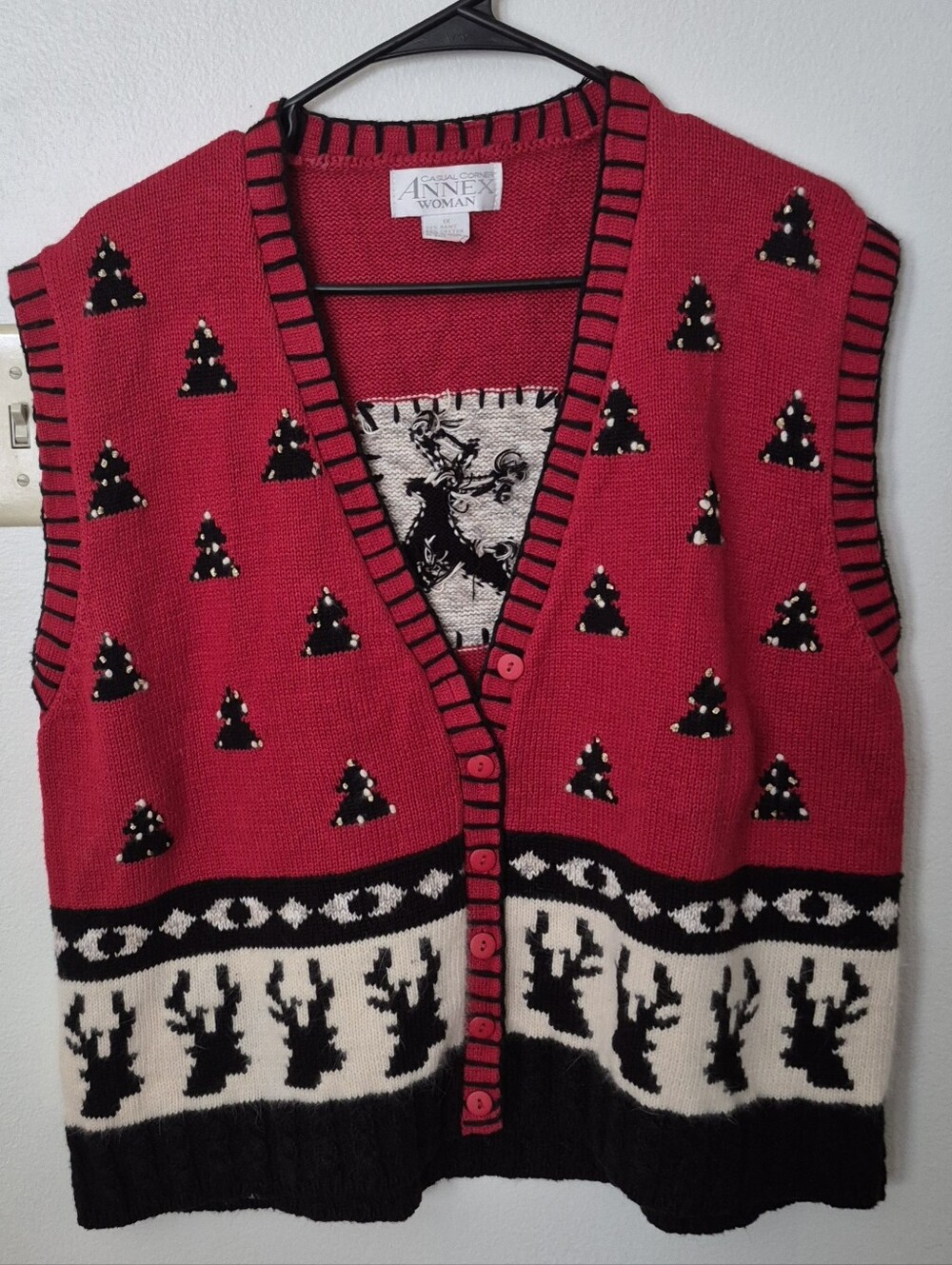 Vintage Unique Elegant Casual Corner Annex Woman knit vest/sweater.1X